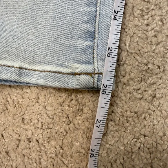 FRAME Le Crop Mini Boot‎ Jeans Women Light Wash Blue Flared Denim Cotton 31 - Picture 9 of 10